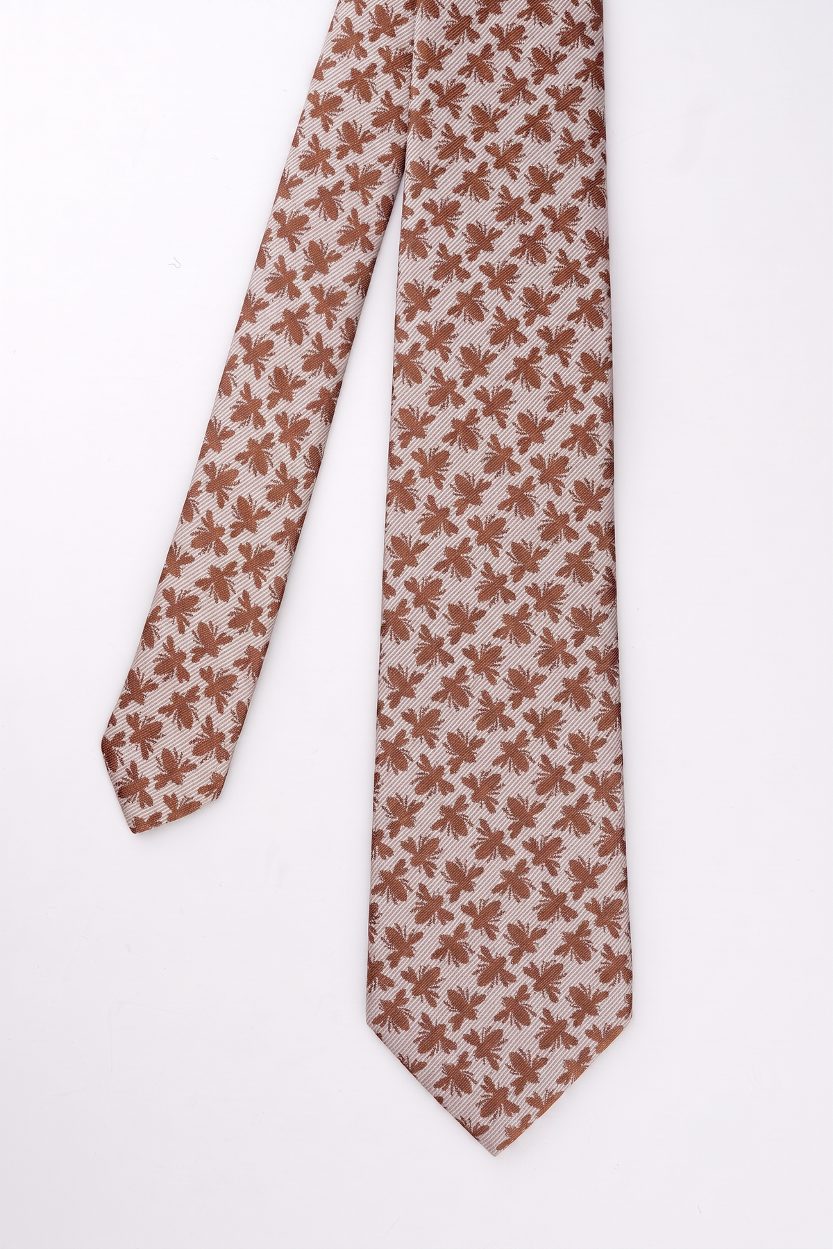 Cinnamon Bee Motif Tie