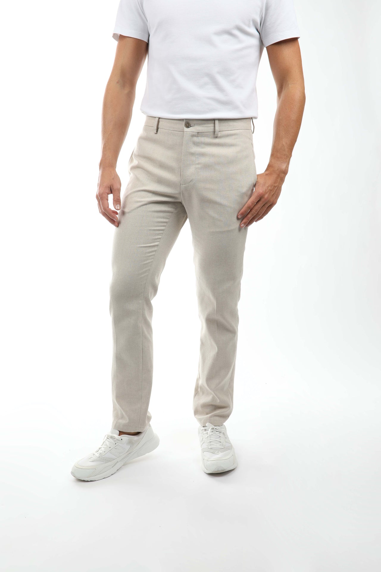 Natural Cotton Linen Weave Pant