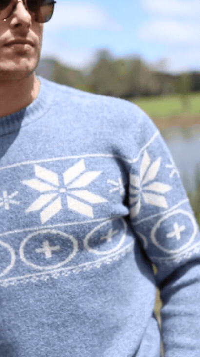 Indigo Nordic Knit