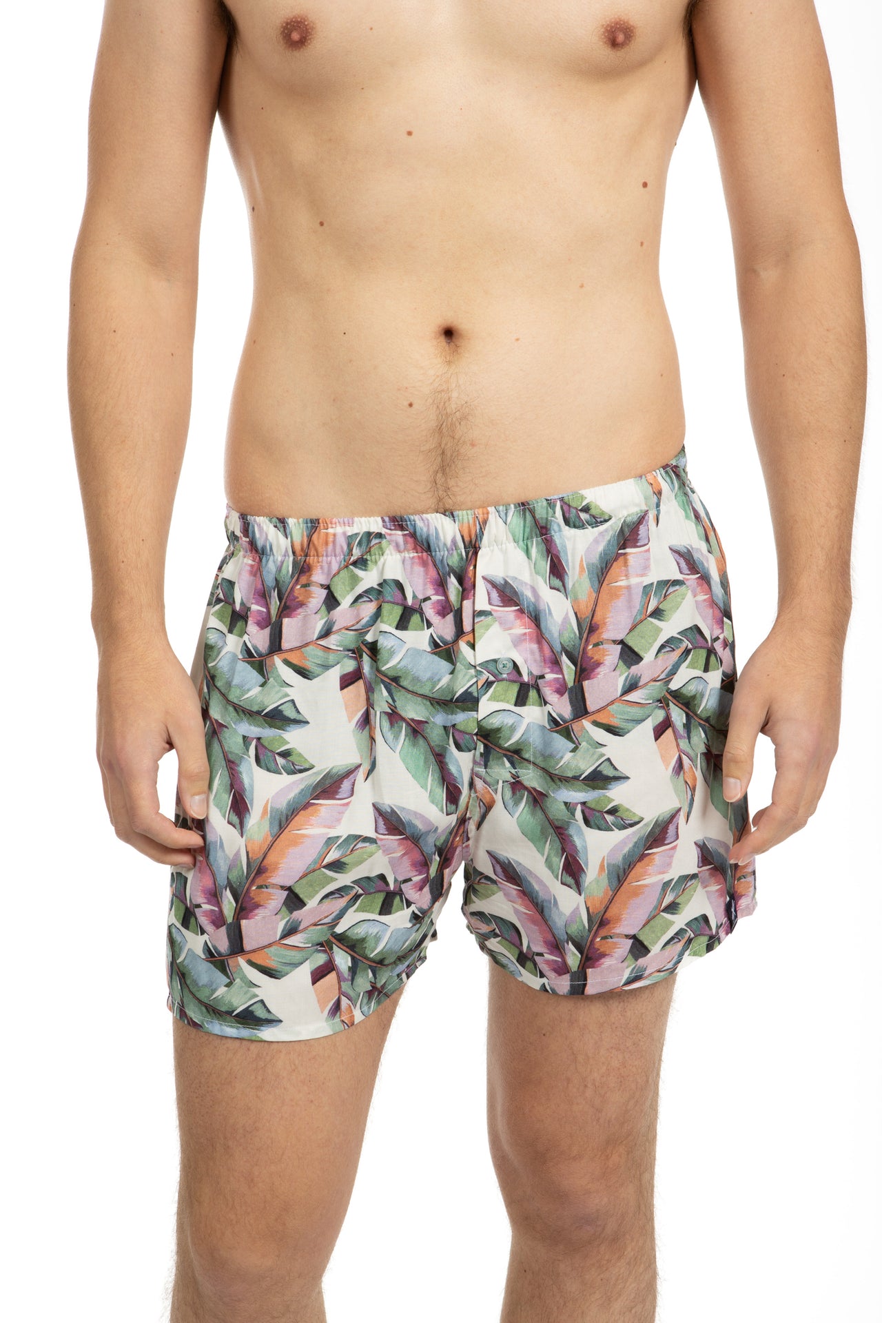 Palm Hues Viscose Boxer Short With Gift Bag