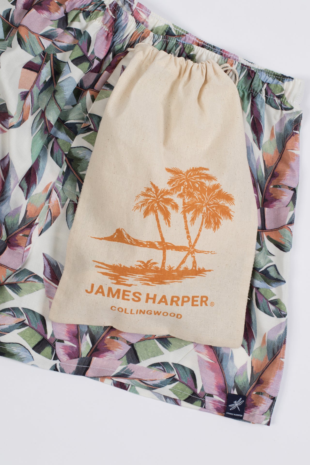 Palm Hues Viscose Boxer Short With Gift Bag