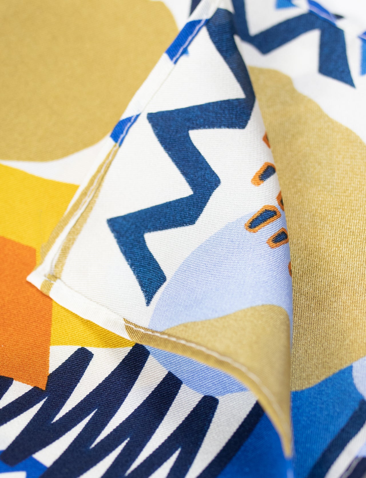 Latte Abstract Print Pocket Square