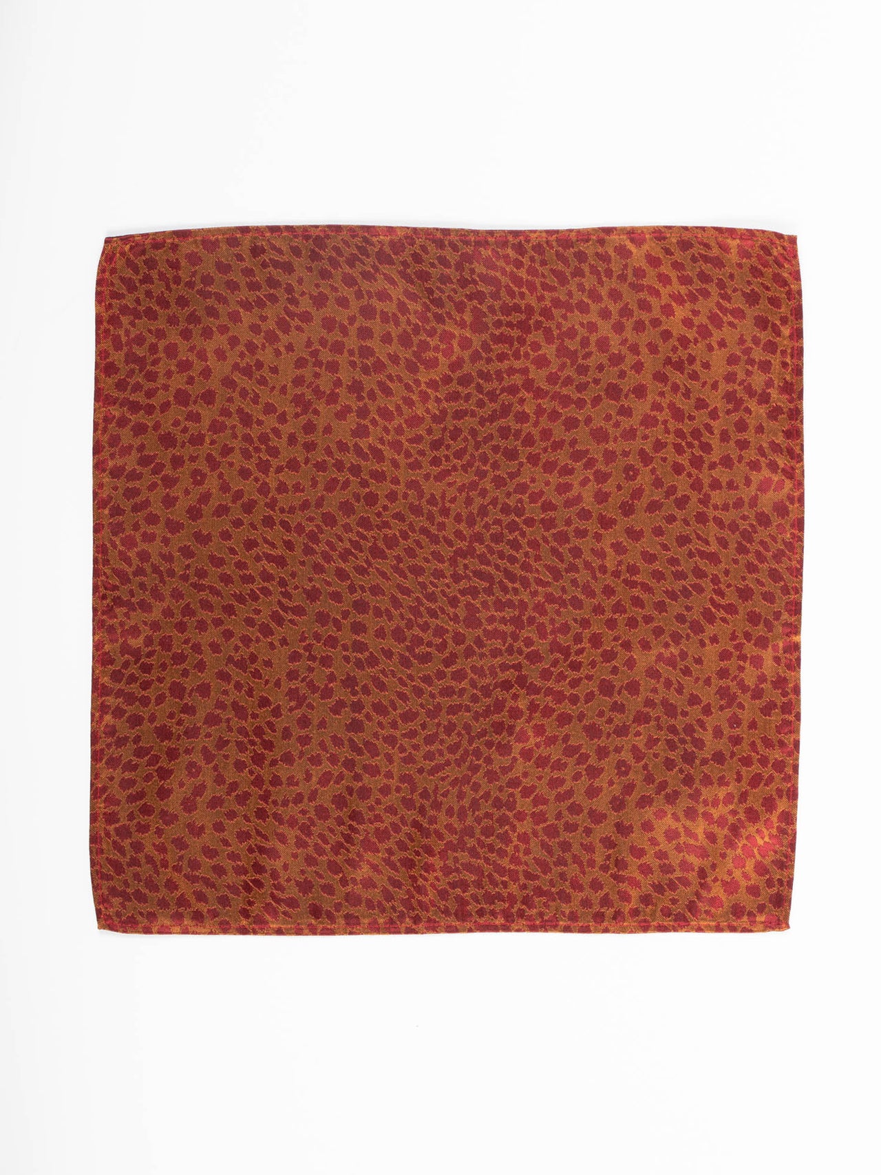 Orange Animal Pocket Square