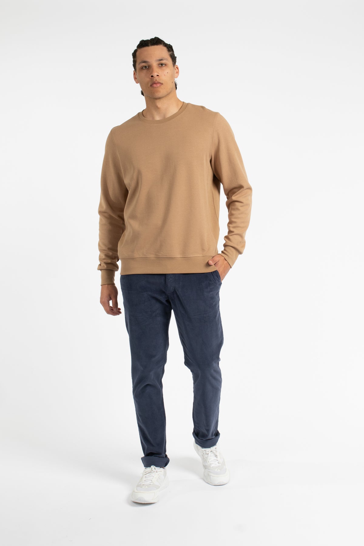 Tobacco Cotton Sweatshirt