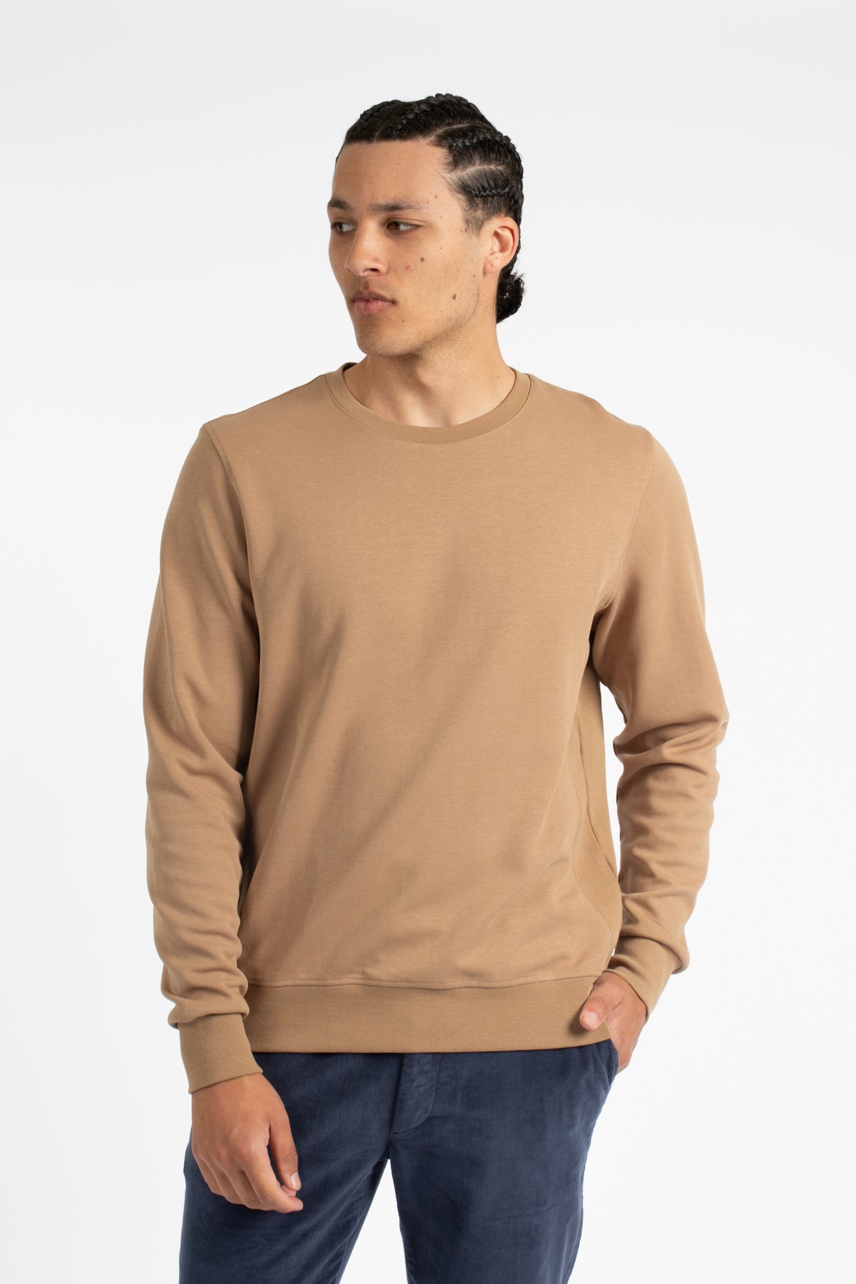 Tobacco Cotton Sweatshirt