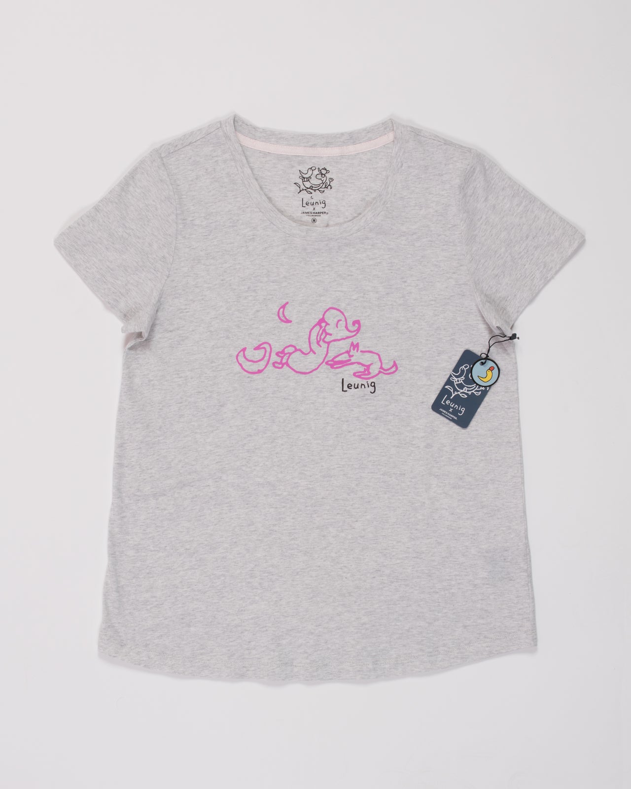 Grey Marle Cotton Tee Shirt - Ladies