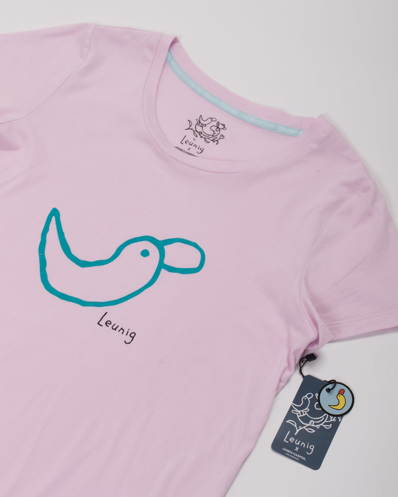 Powder Pink Cotton Tee Shirt - Ladies