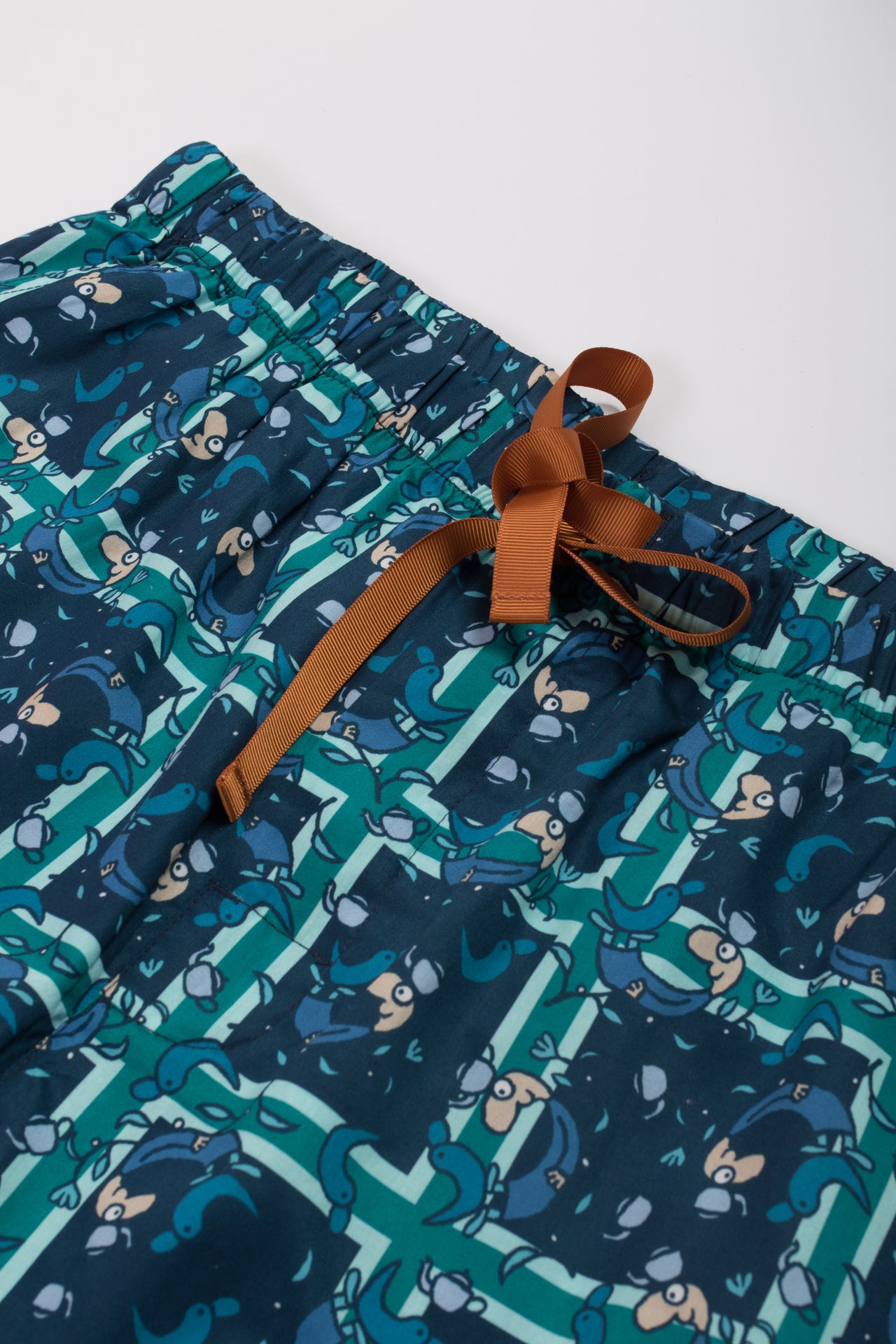 Navy Long Cotton Pant - Mens