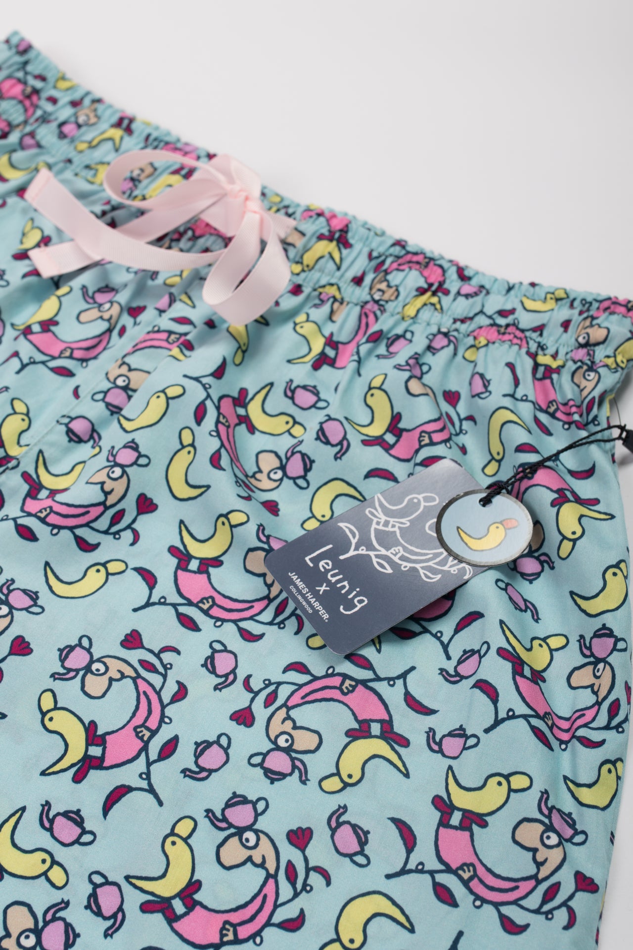 Blue Long Cotton Pant - Ladies