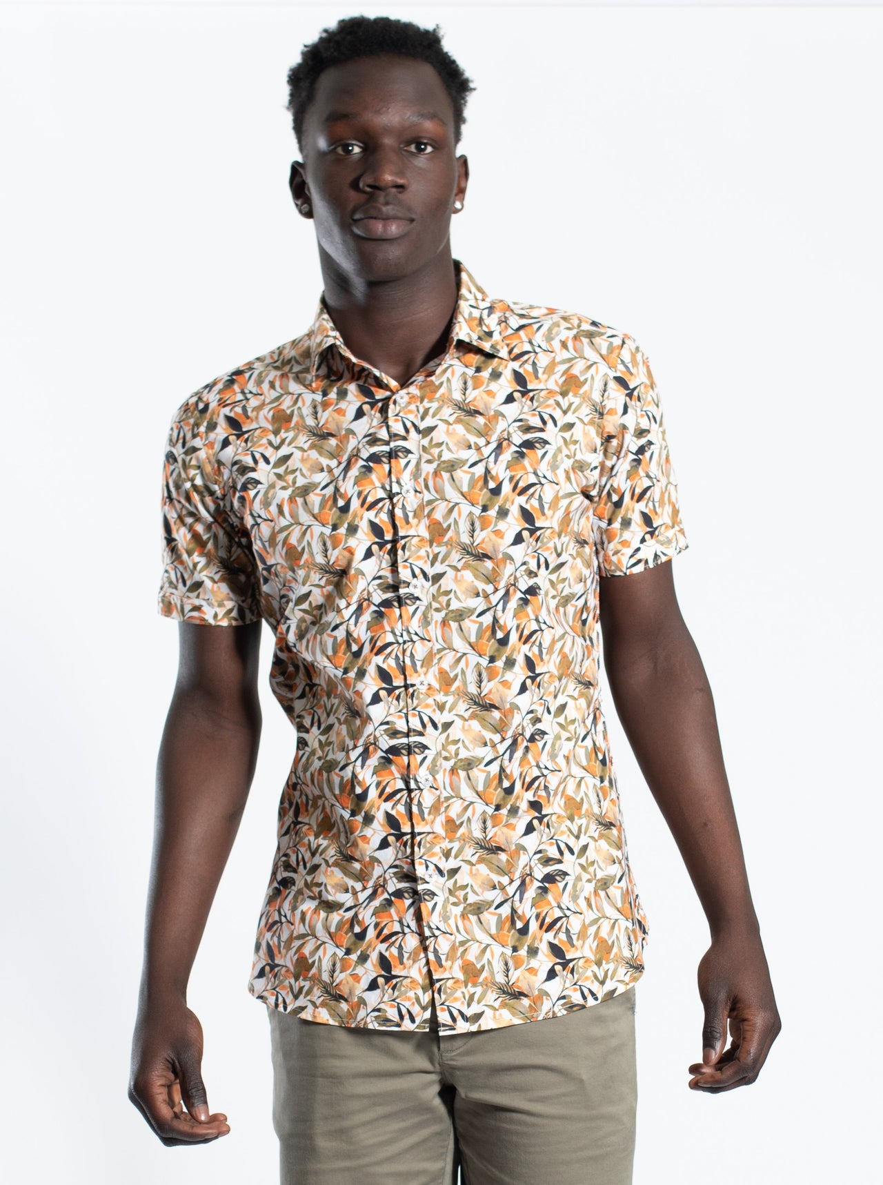 Spring Leaves Short Sleeve Shirt