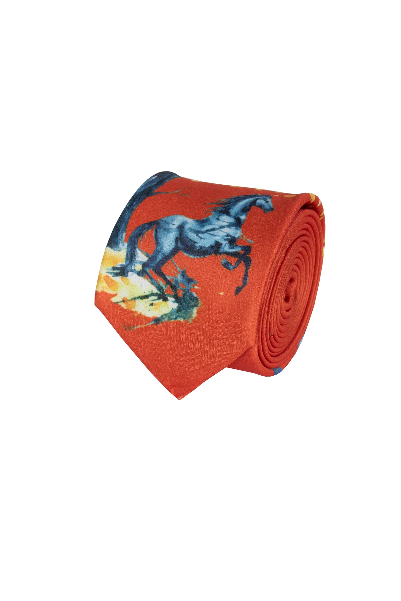 Orange Stallion Tie