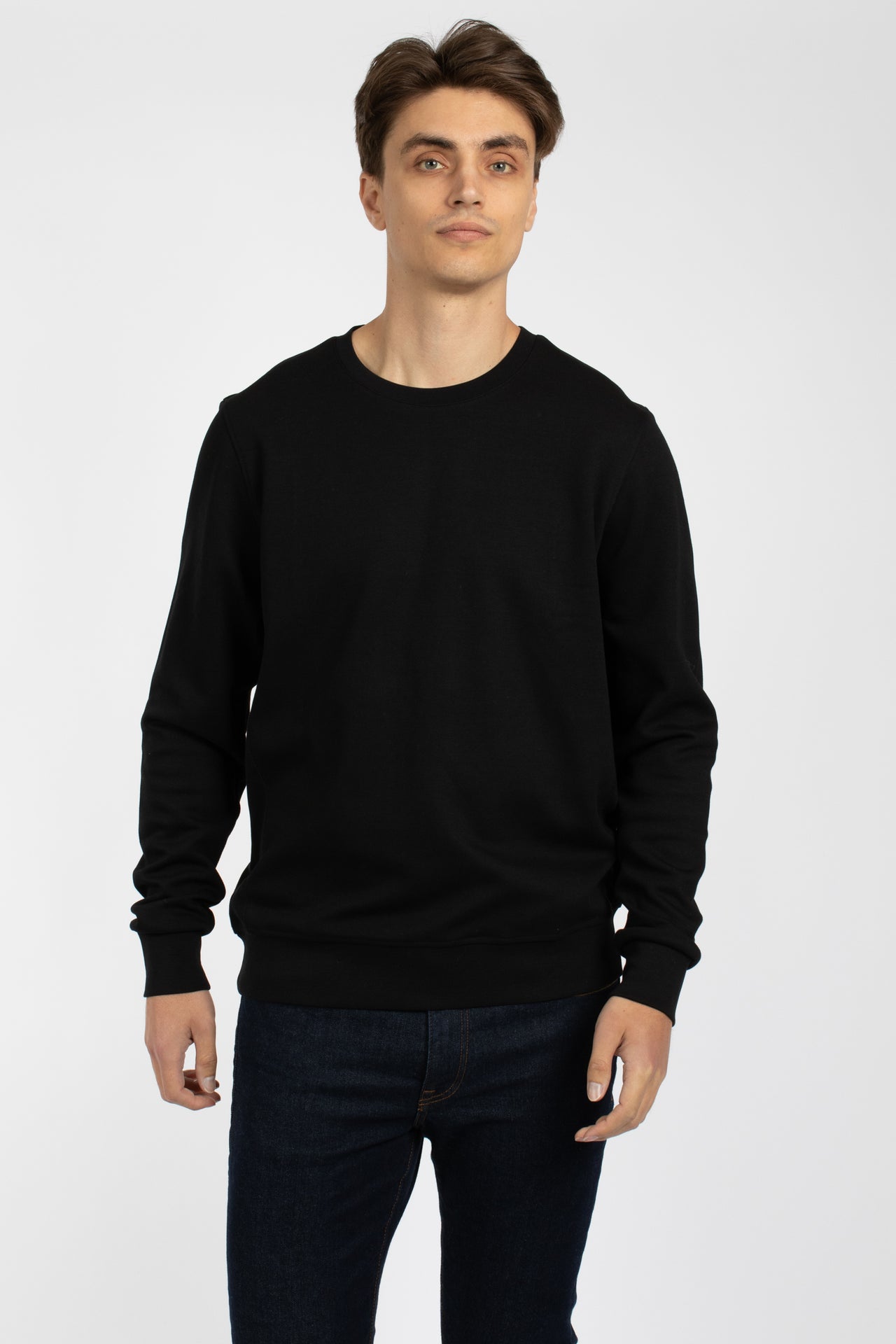 Black Cotton Sweatshirt