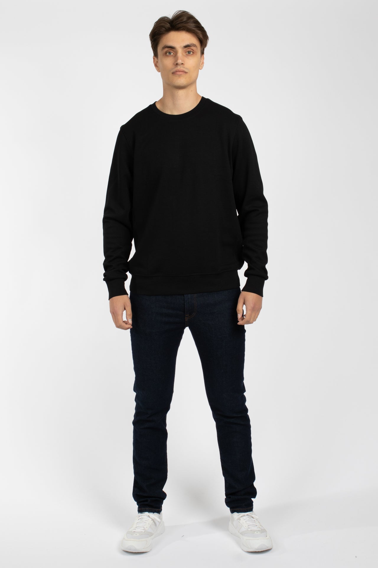 Black Cotton Sweatshirt