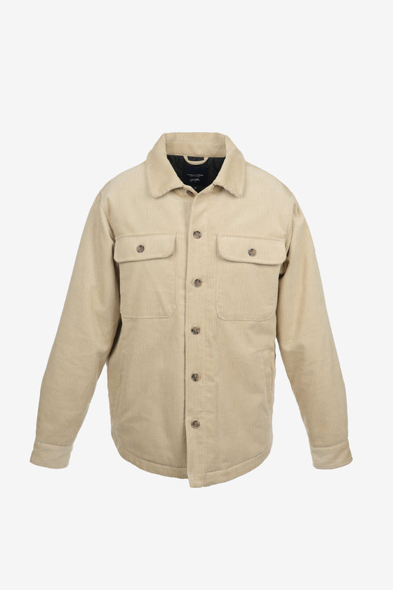 Natural  Cotton Viscose Corduroy Padded Jacket