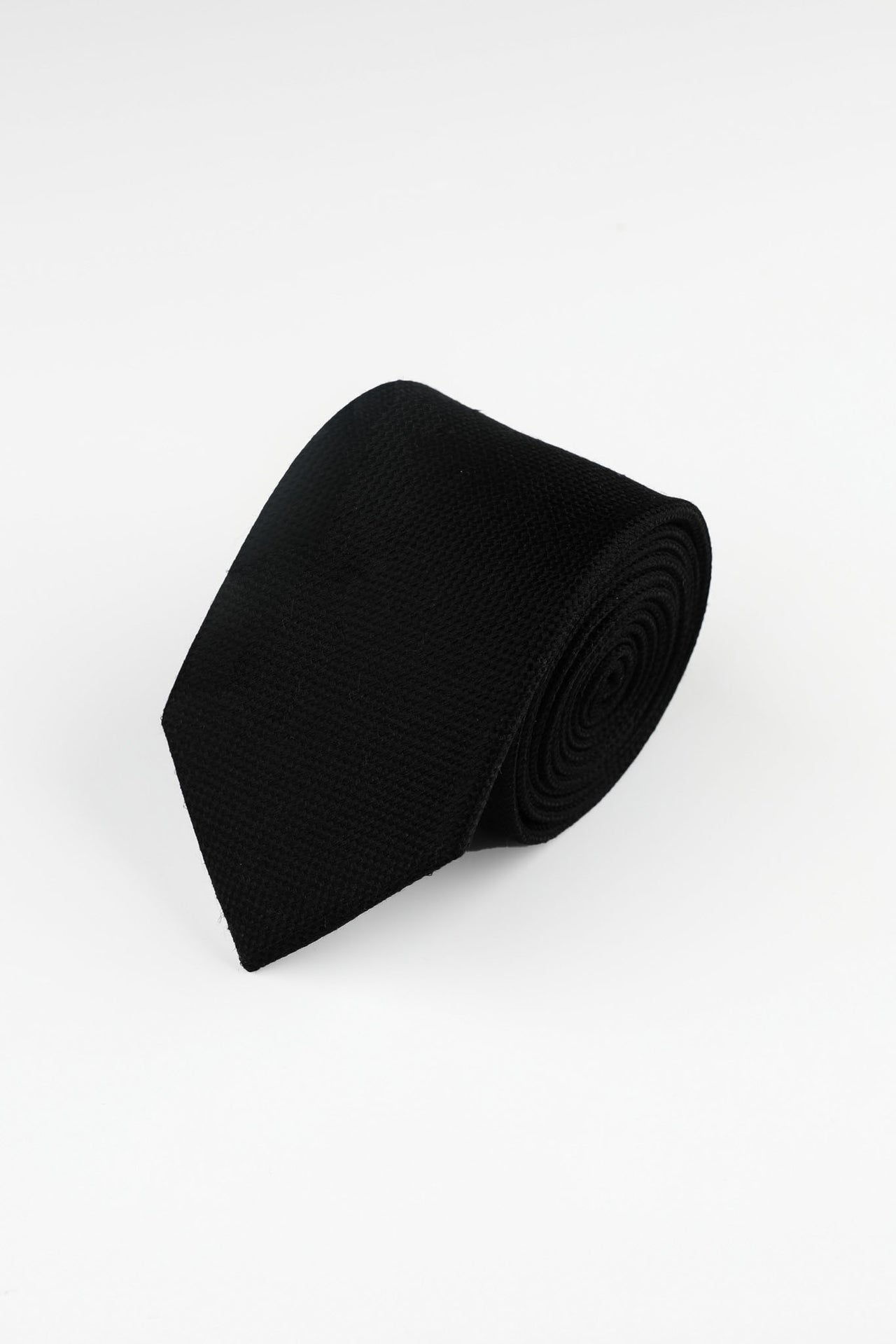 Black Textured Tie