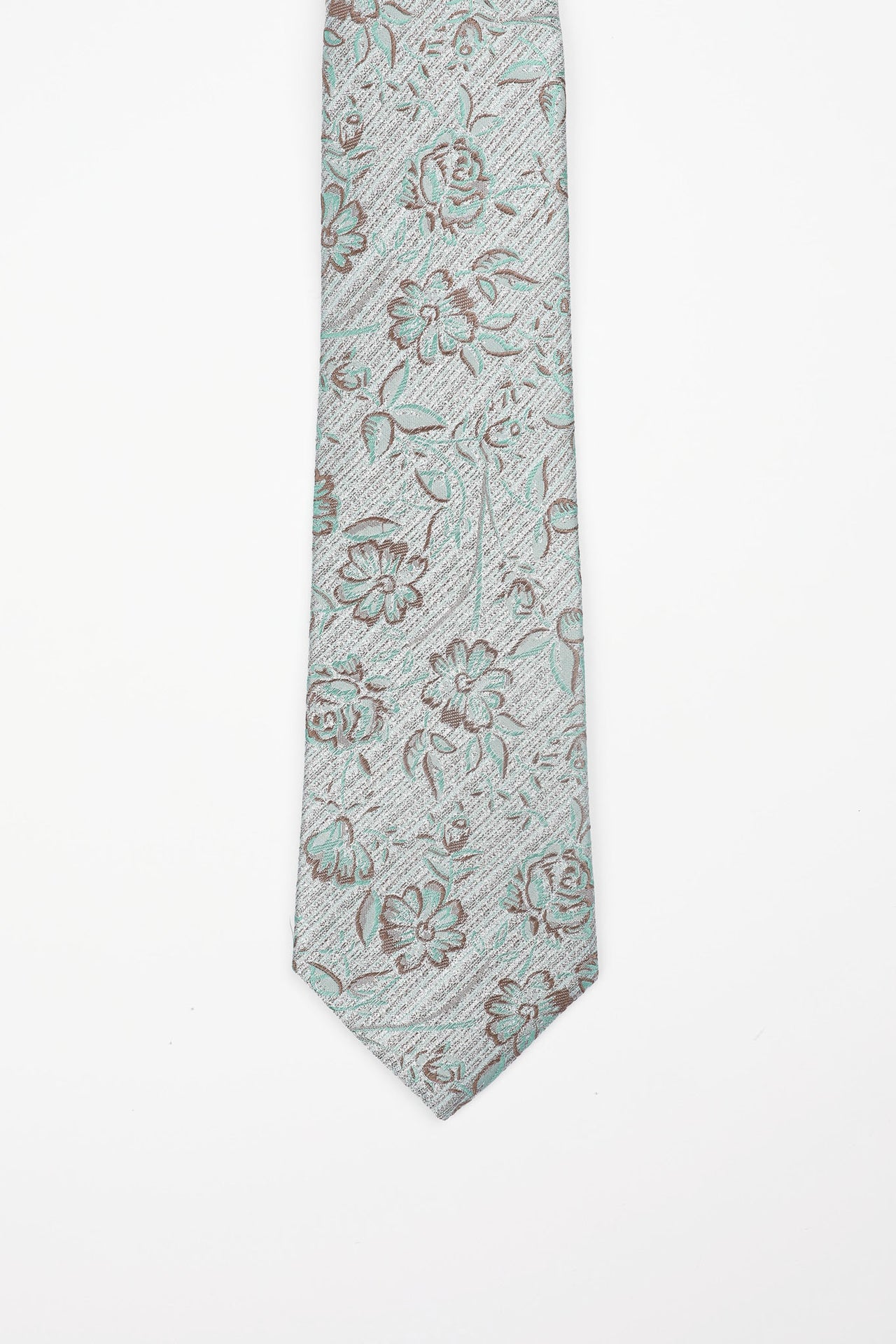 Green Floral Shadow Tie