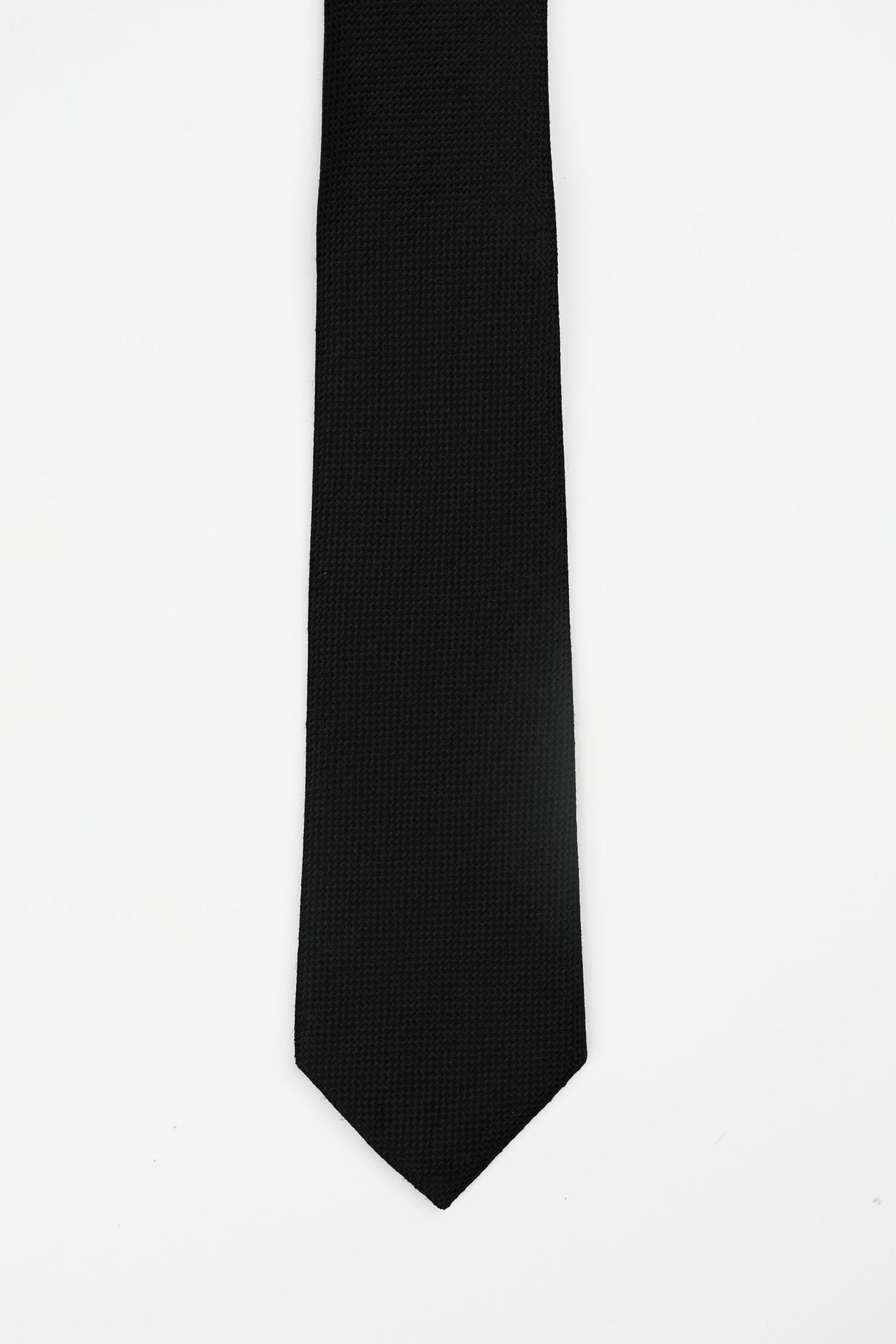 Black Textured Tie
