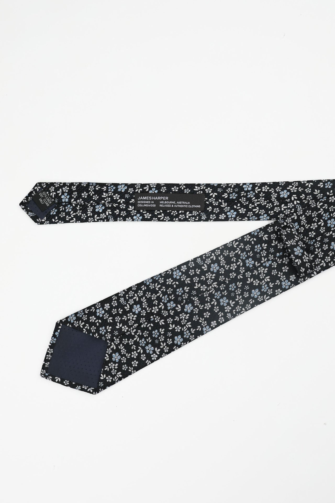 Navy Cluster Floral Tie
