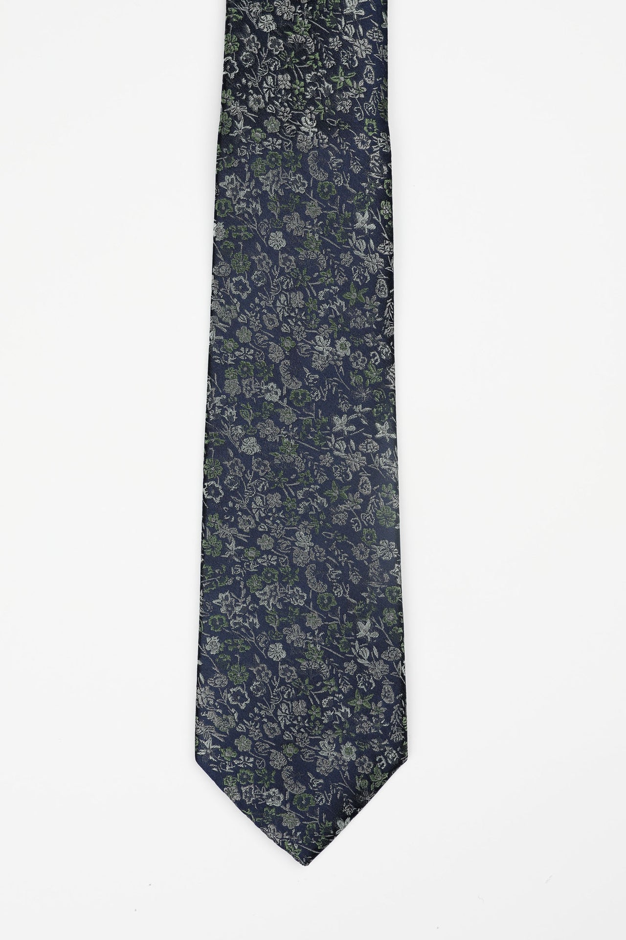 Green Midnight Floral Tie