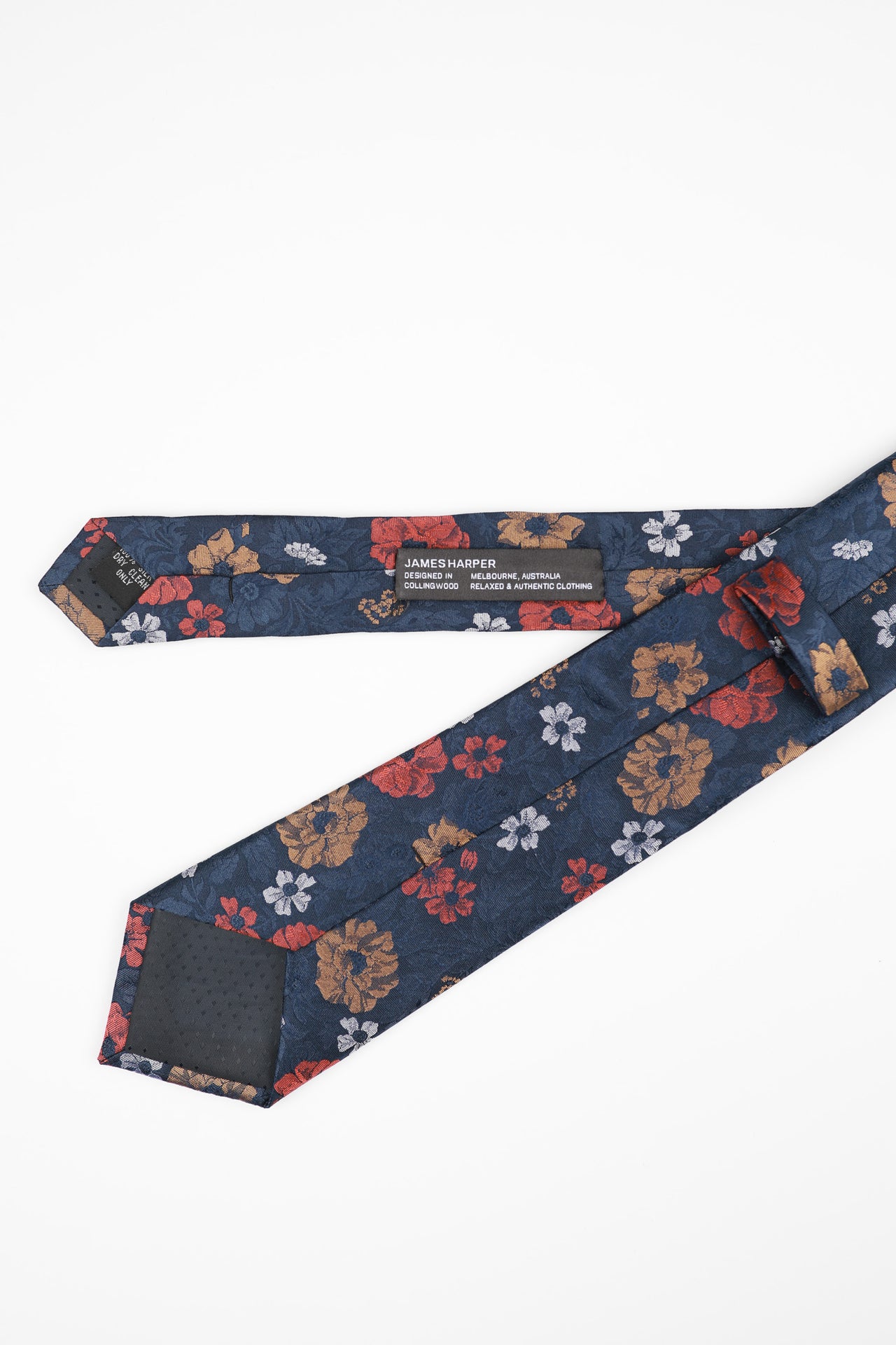 Navy Multi Forest Floral Tie
