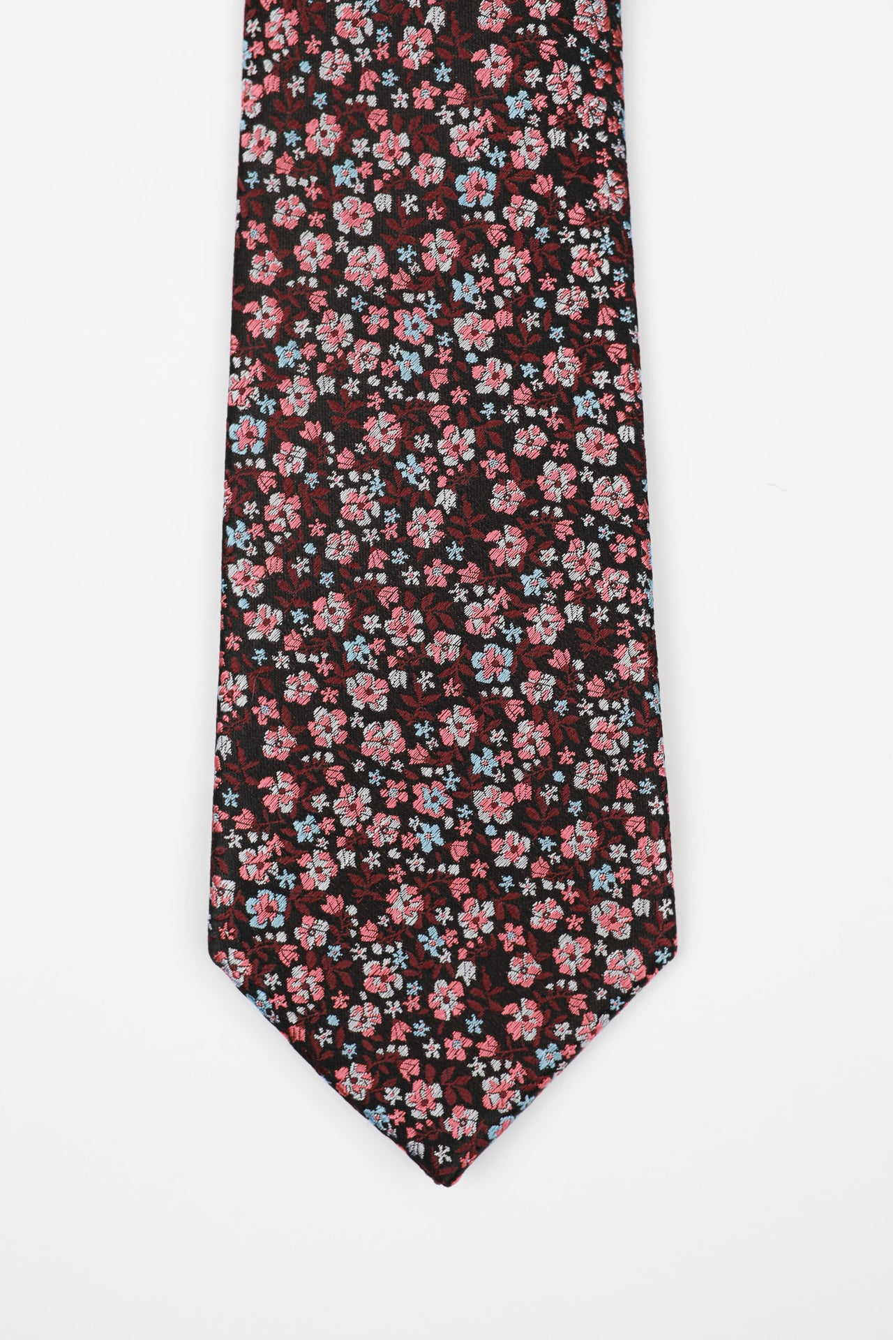 Burgundy Floral Garden Tie
