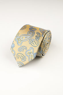  Lemon Silk Paisley Tie