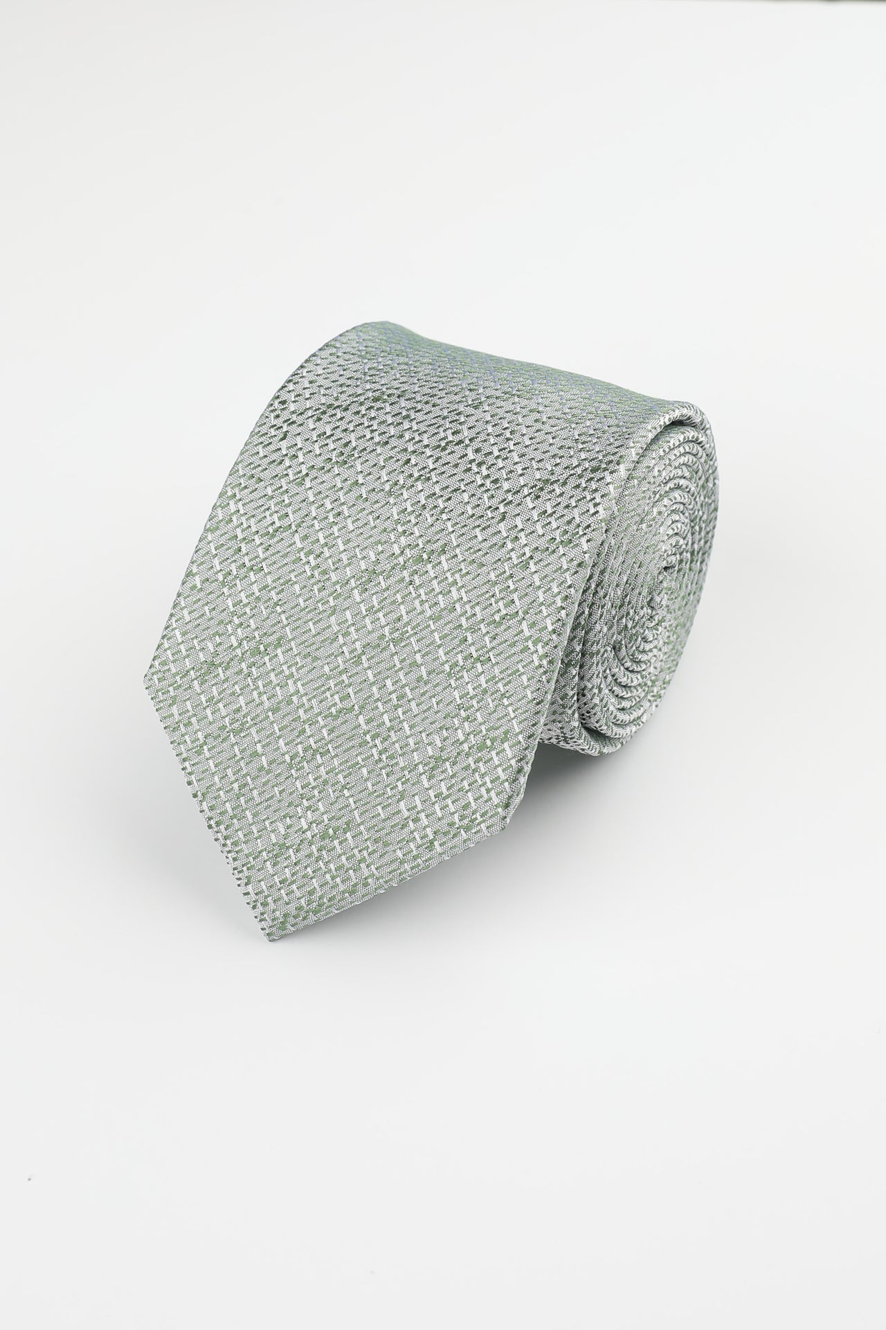 Green Silk Texture Tie