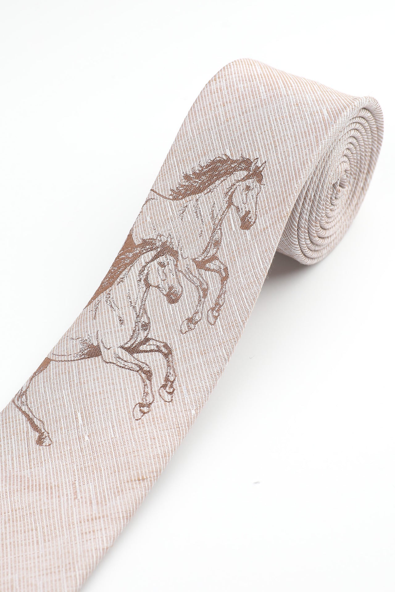 Natural Twin Horses Tie