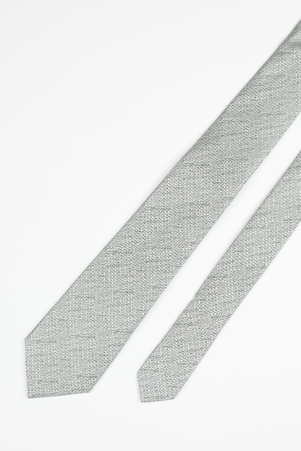 Green Silk Texture Tie