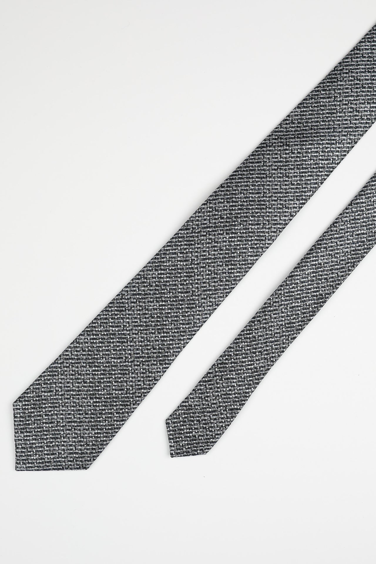 Grey Silk Texture Tie