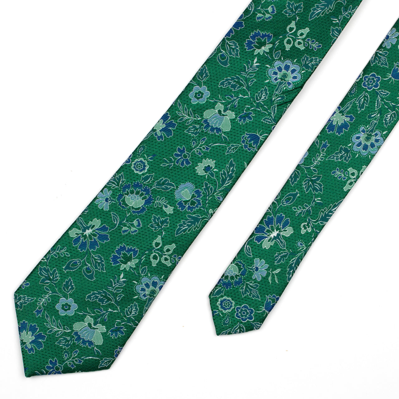 Green Floral Tie