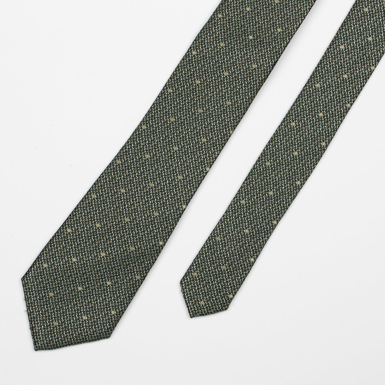 Olive Self Spot Tie
