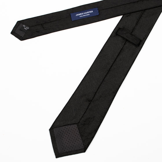 Black Tonal Paisley Tie