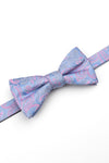 Pink/ Blue Paisley Bow Tie