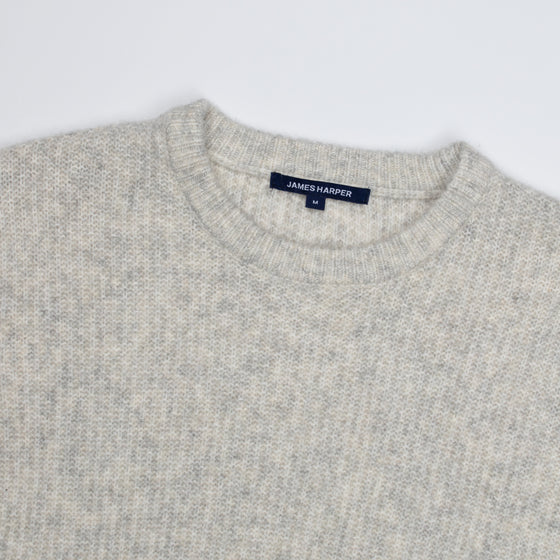 Natural Woolly Crew Neck Jumper