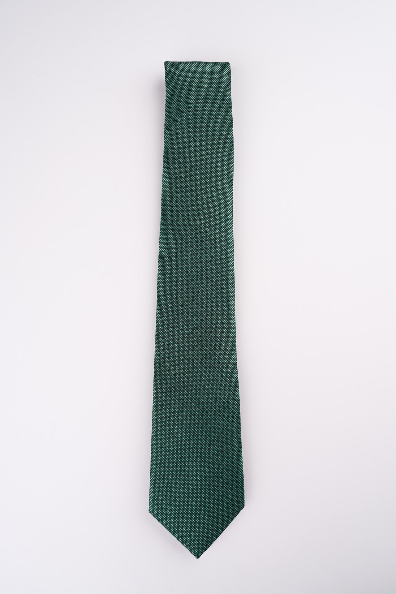 Green Textured Tie