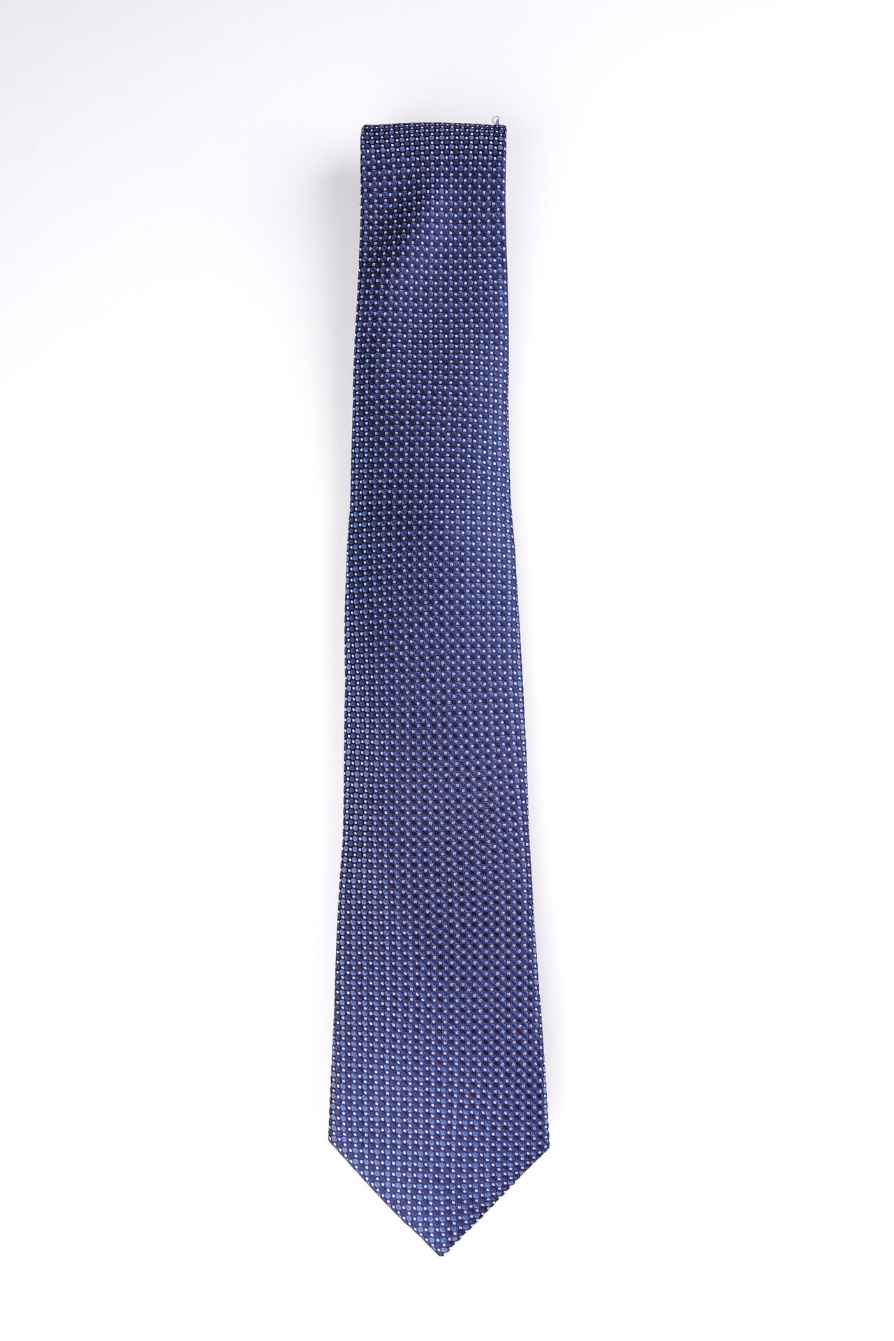 Navy Dot Geo Tie