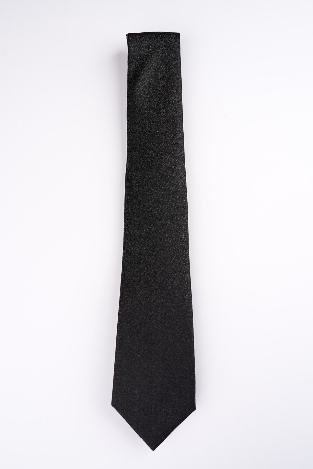 Black Textured Tie
