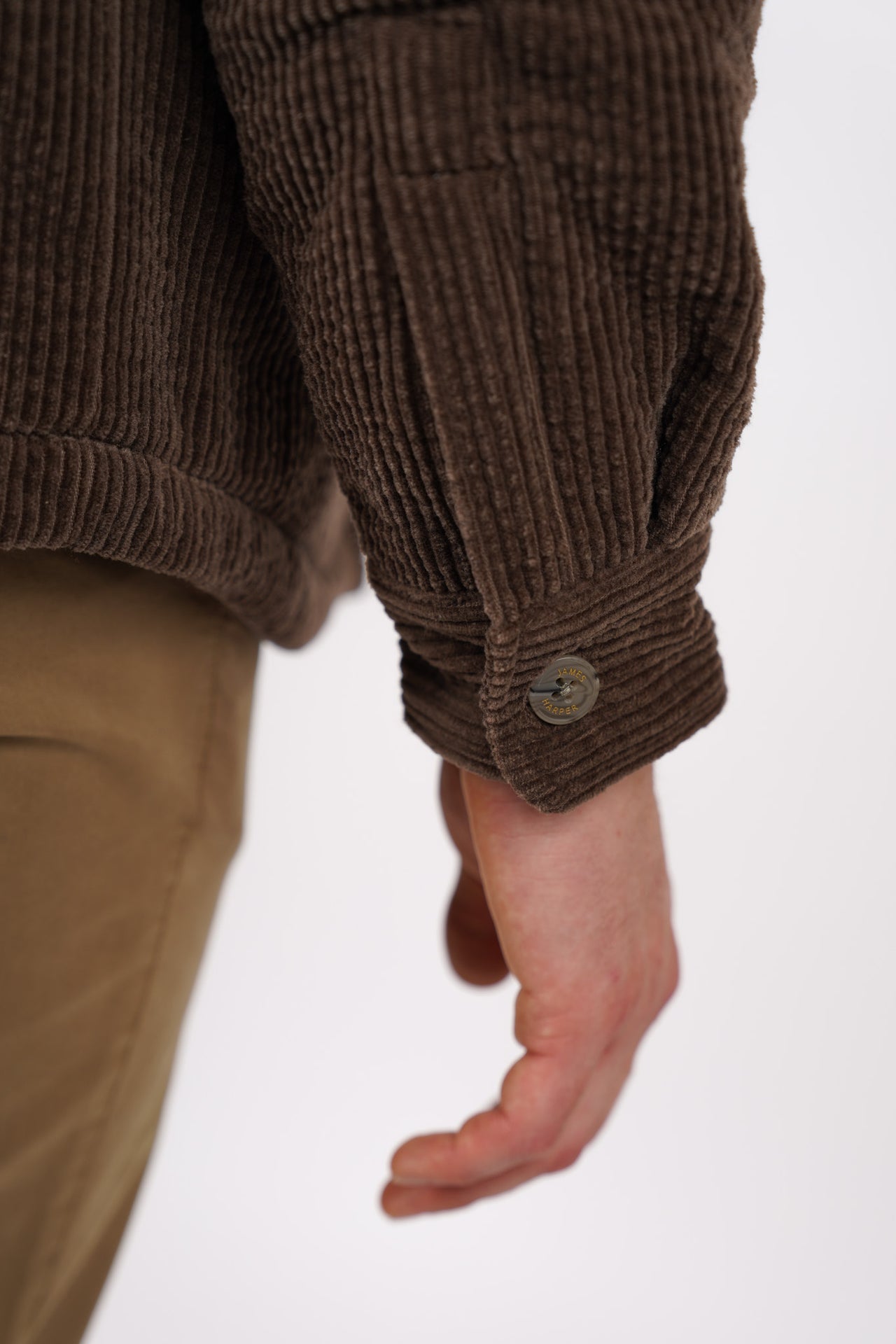 Chocolate Cord Padded Jacket