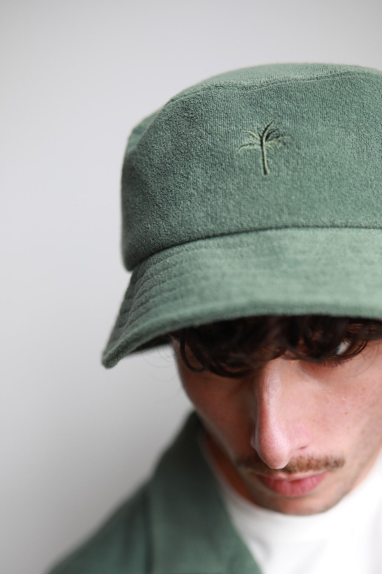 Green Towelling Bucket Hat