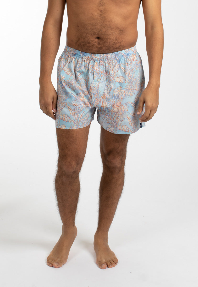 Blue Tropical Boxer Short