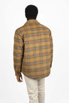 Brown Check Padded Coat