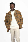 Brown Check Padded Coat