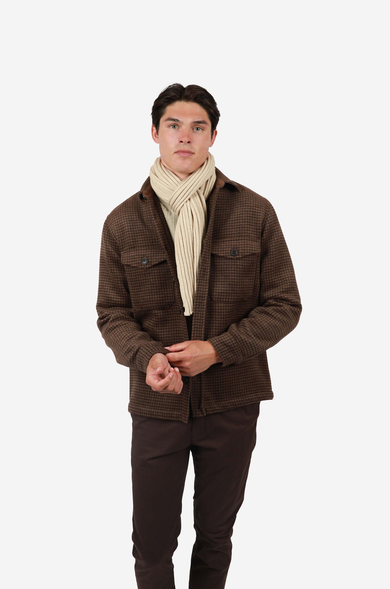 Brown Houndstooth Jacket