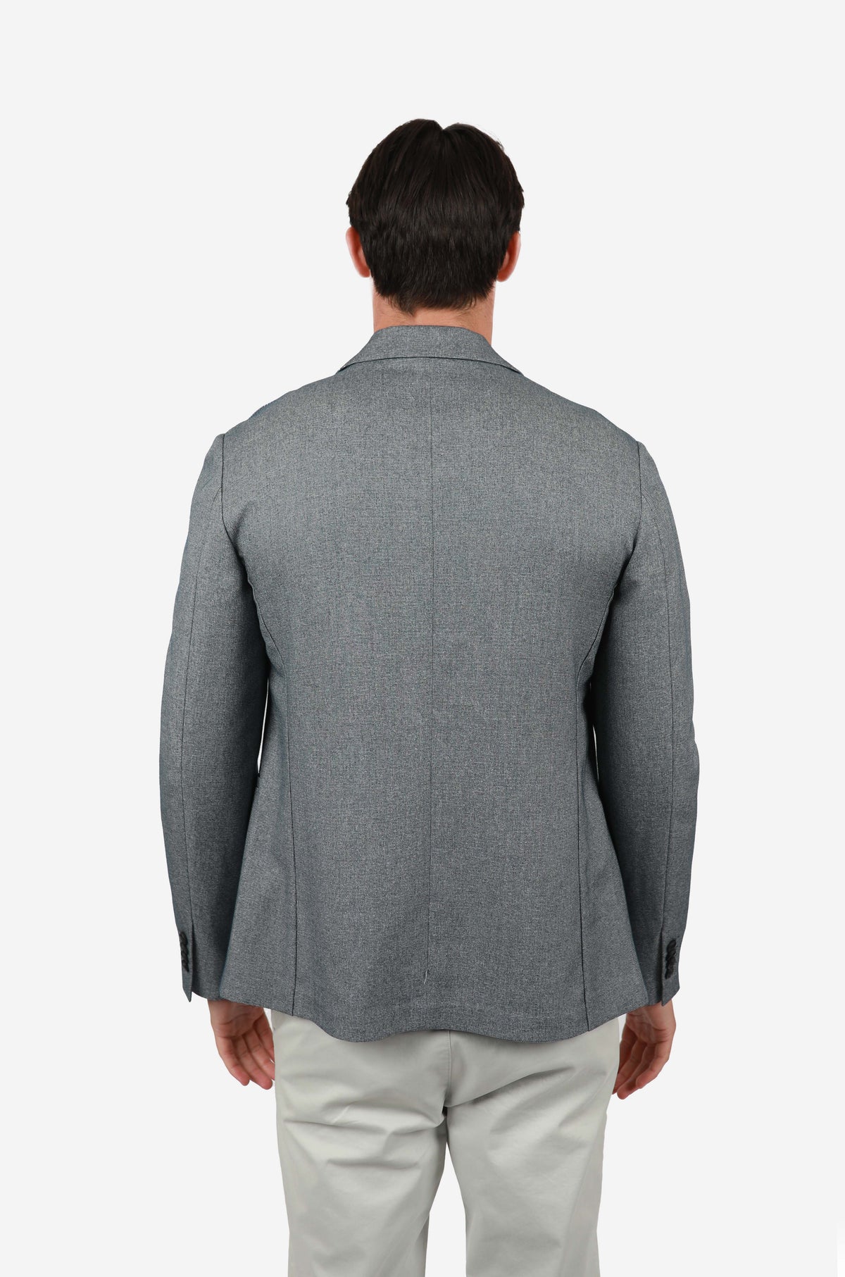 Navy Jacket Texture Navy Comfort Jacket Texture - James Harper Clothing