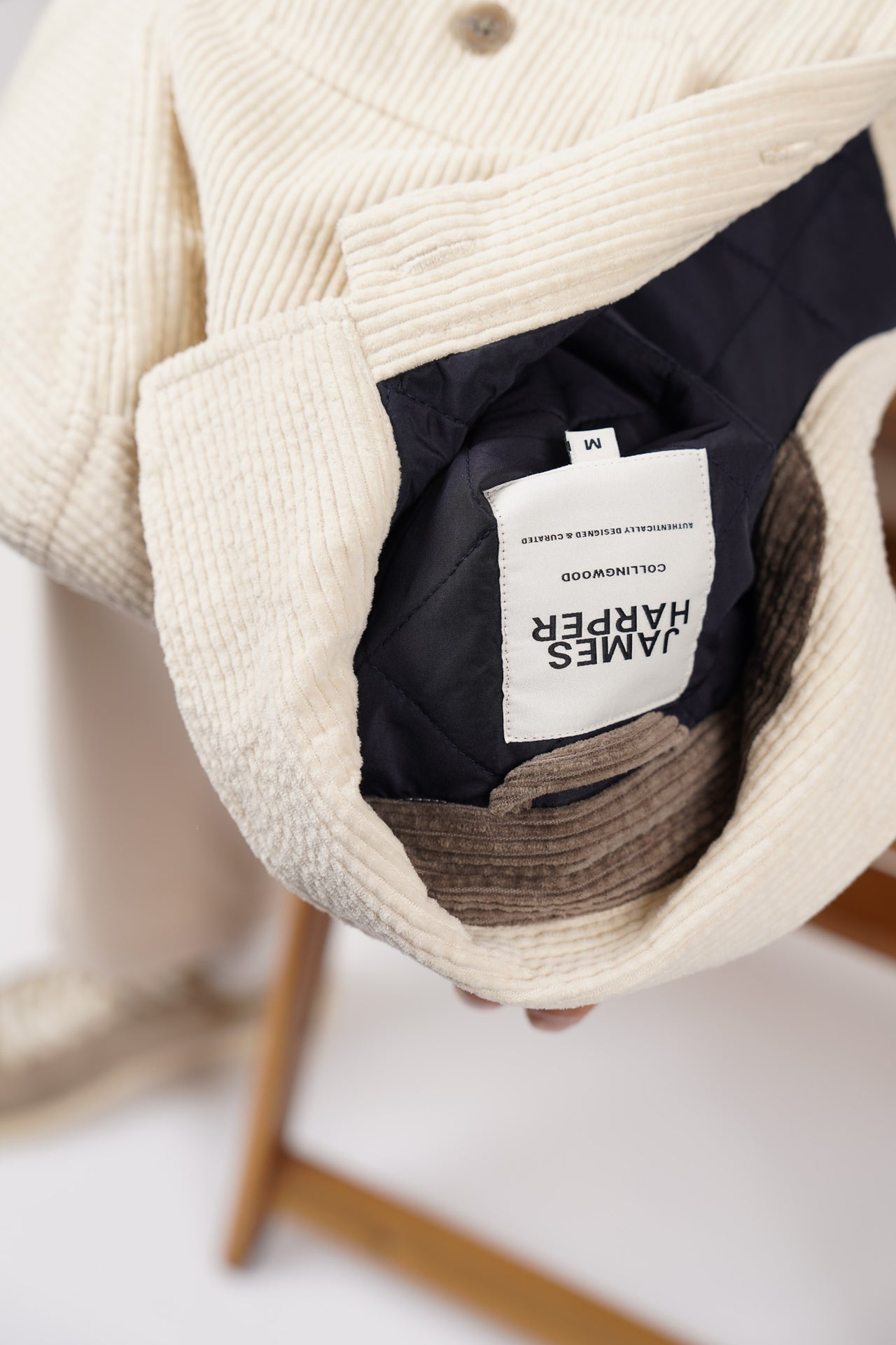 Natural Cord Padded Jacket