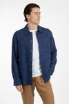 Marine Blue Chore Linen Jacket