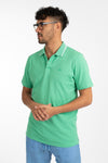 Green Pique Polo Shirt