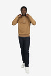 Tobacco Cotton 1/4 Zip Contrast Piping Jumper