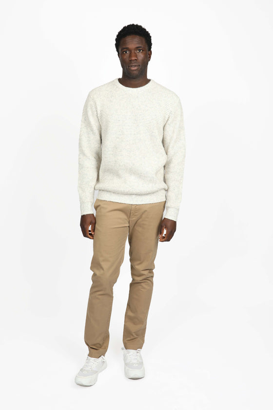 Natural Woolly Crew Neck Jumper